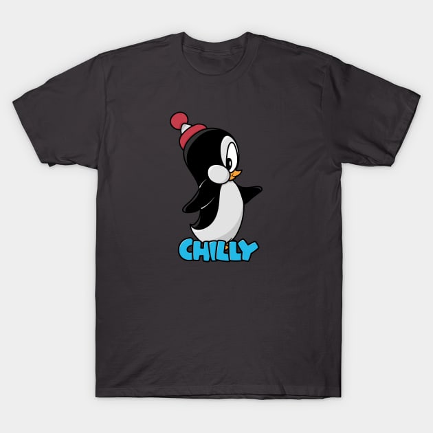 Cartoon Penguin T-Shirt by Randomart